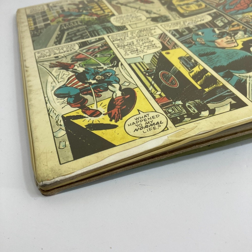Vintage Captain America Comic Book Binder Mead Marvel Comics 1970s Rare - Picture 8 of 16